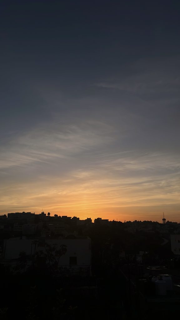 غروب الشمس